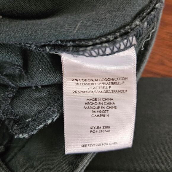 Cabi Skinny Dark Green Jeans Sz 2 - Picture 10 of 12